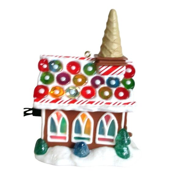 Hallmark 2009 Noelville Church Christmas Ornament - Gingerbread Light Cover - Picture 3 of 6